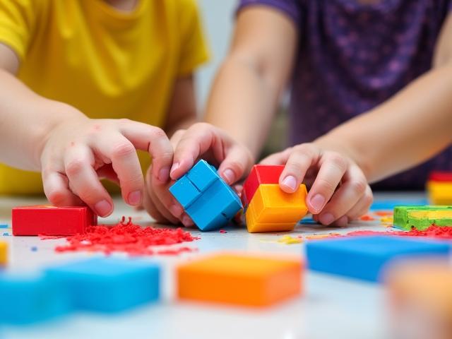 Kinder beim Lernen in einem Workshop